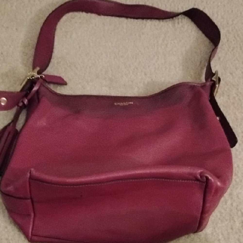 Coach Burgundy Hobo Bag